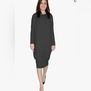 BABY O Women Basic Modest Cover Up Comfy Midi Long Cocoon Dress